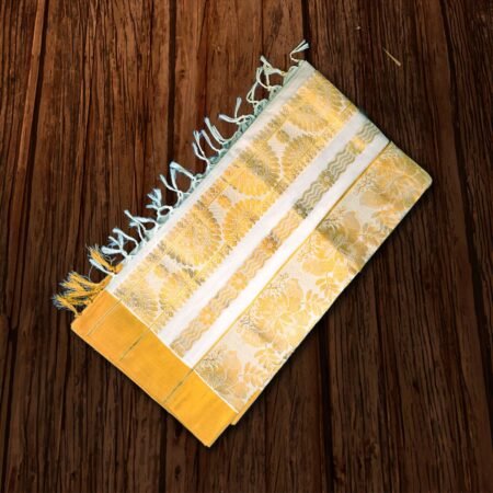 KERALA TRADITIONAL COTTON SAREE JERRY BORDER