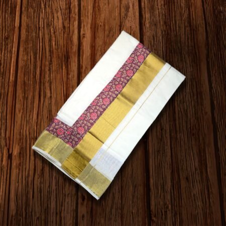 KERALA TRADITIONAL COTTON SAREE KALAMKARI DESIGN