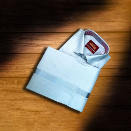 PARTY WEAR SILVER SET (SHIRT & MUND)