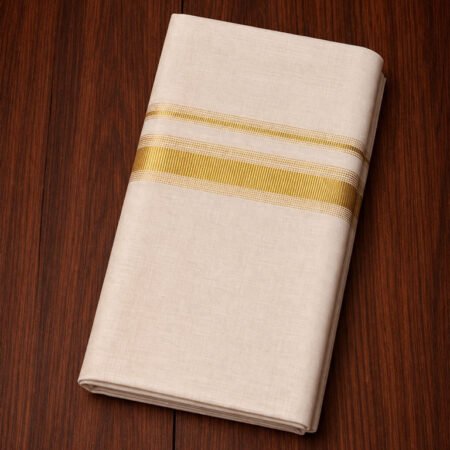 BALARAMAPURAM HANDLOOM TRADITIONAL PLAIN KASAVU MUNDU